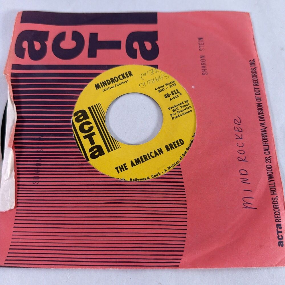 The American Breed Bend Me Shape Me / Mindrocker 45 1967 ACTA-GOOD-A5